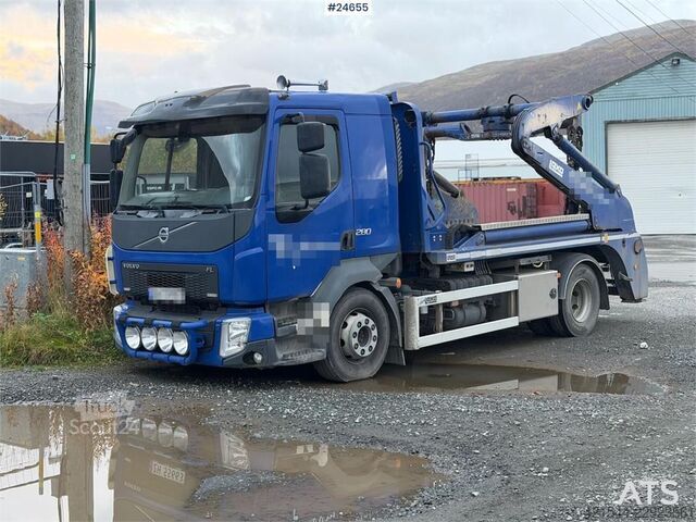 نظام ذراع البوابة Volvo FL 280 4x2 skip loader. WATCH VIDEO