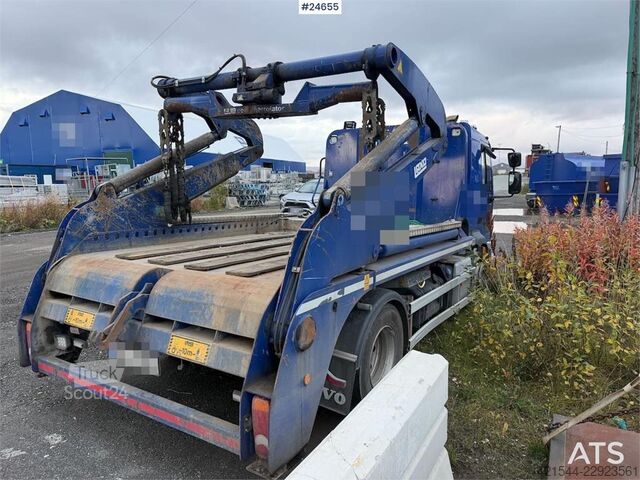 نظام ذراع البوابة Volvo FL 280 4x2 skip loader. WATCH VIDEO