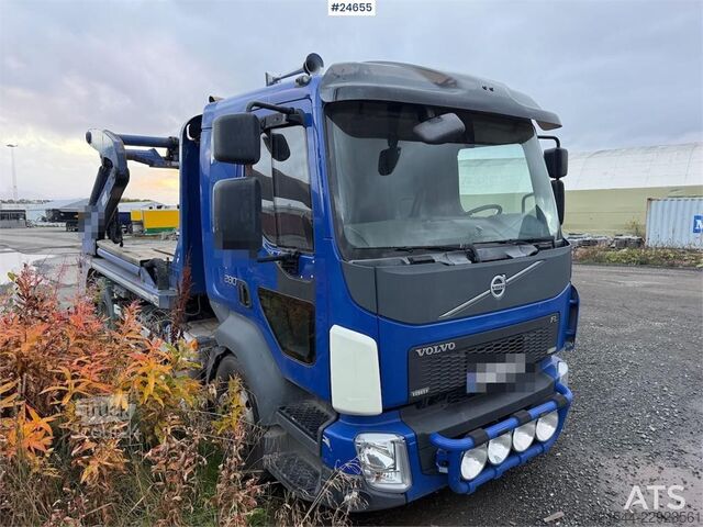نظام ذراع البوابة Volvo FL 280 4x2 skip loader. WATCH VIDEO