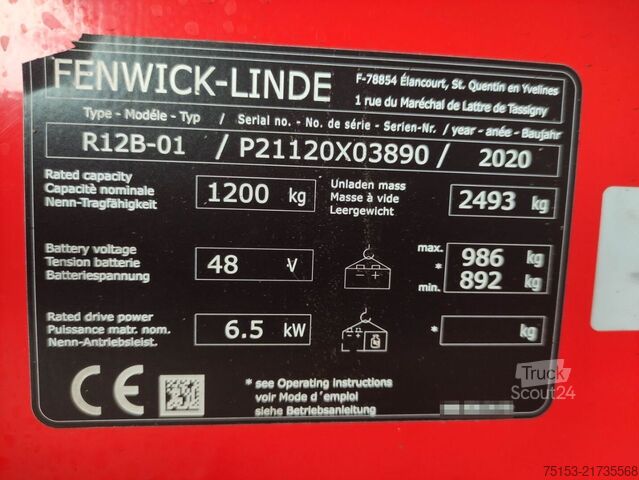 Työntömastotrukit Linde R12B-01