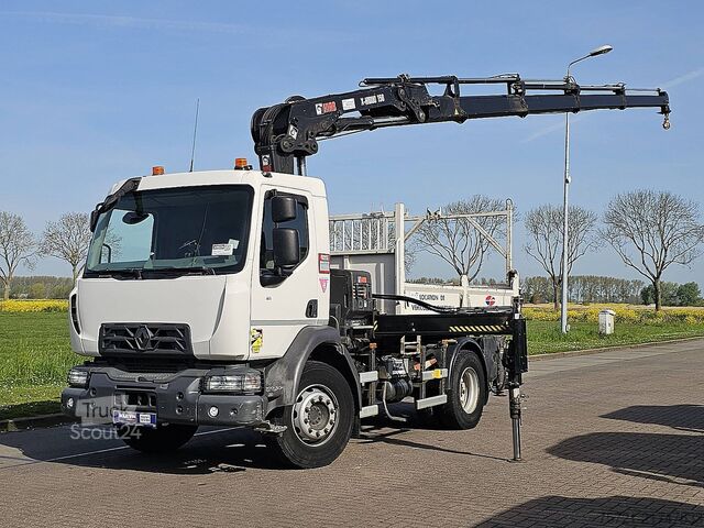 Volquete con grúa RENAULT D 240 HIAB 158ES4,16 ton
