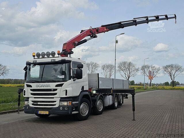 Lasteplattform SCANIA P450 8X2*6 HMF 2620-K6