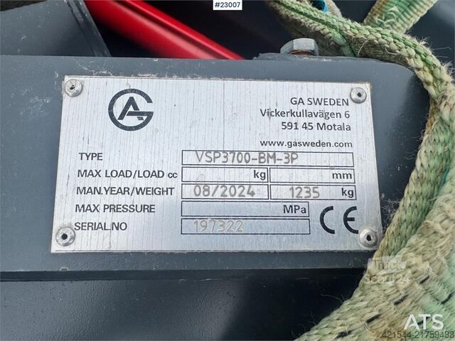 AG VSP3700-BM-3P snøplog  AG VSP3700-BM-3P snow plow