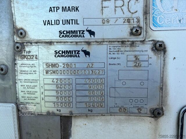 Kjøle- og frysetransport Schmitz SKO 24 Carrier Maxima 1300 / SAF Disc / Loading...