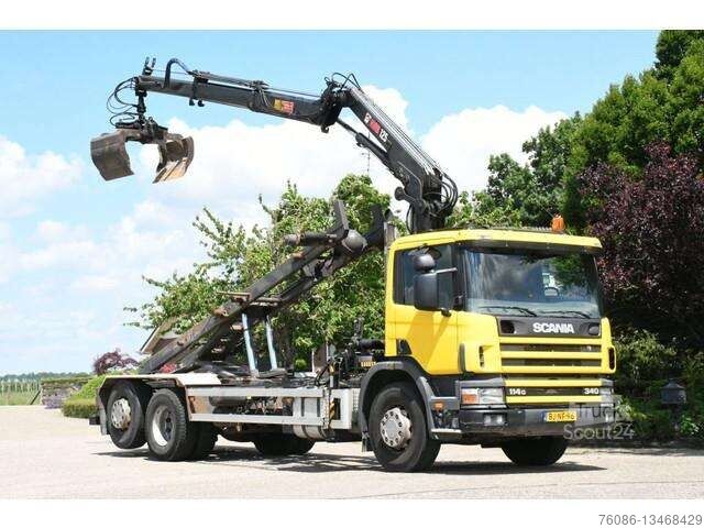 Scania R114 340 6x2 !!KRAAN/CONTAINER/KABEL!!MANUELL!!