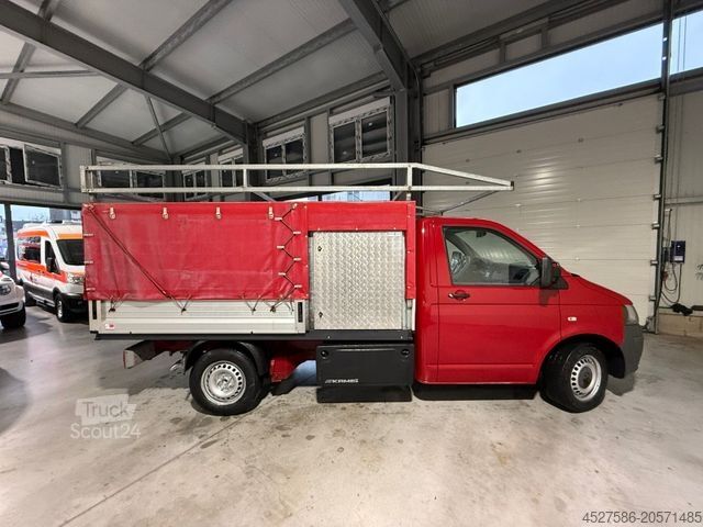 Furgonetka pick-up VOLKSWAGEN T5 Transporter Pritsche Tieflader*LANG L3*KLIMA