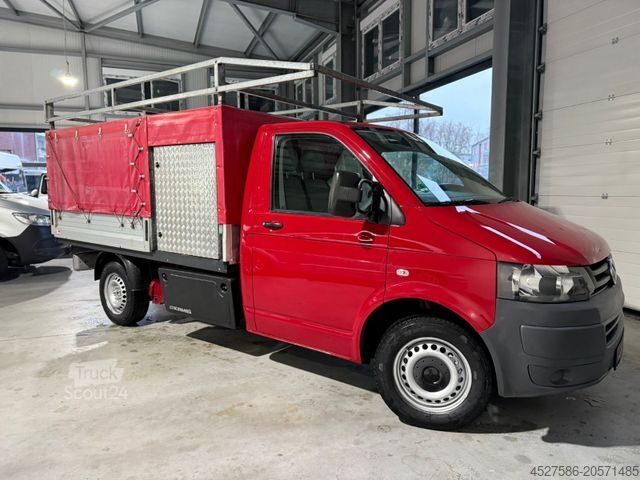 Furgonetka pick-up VOLKSWAGEN T5 Transporter Pritsche Tieflader*LANG L3*KLIMA