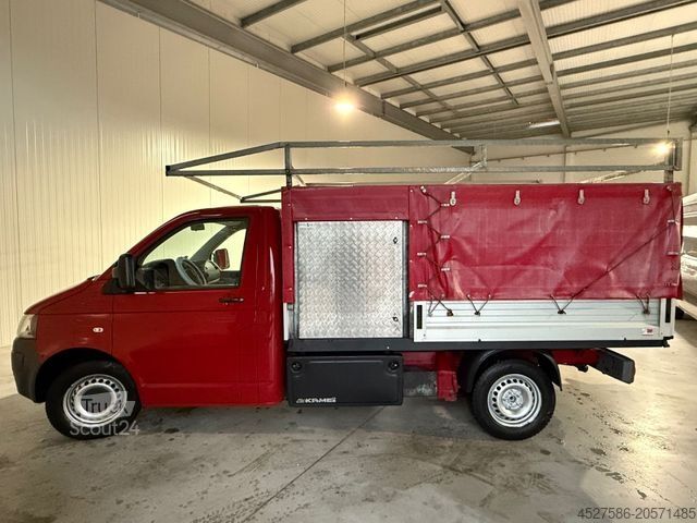 Furgonetka pick-up VOLKSWAGEN T5 Transporter Pritsche Tieflader*LANG L3*KLIMA