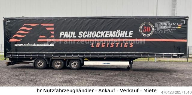 Atvira puspriekabė su tentu KRONE SDP 27*Mega*LiftA*SAF*HydrHubda*StaplerHalterun