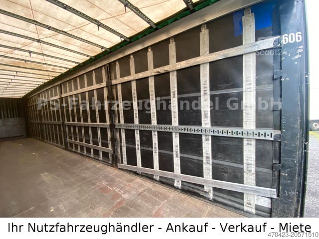 Åben sættevogn med presenning KRONE SDP 27*Mega*LiftA*SAF*HydrHubda*StaplerHalterun