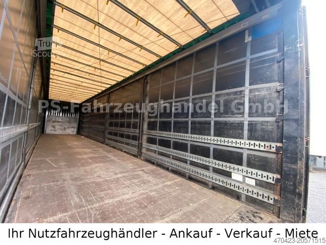 Åben sættevogn med presenning KRONE SD27*LiftA*LenkA*BPW*PalKa*Edscha*StaplerH