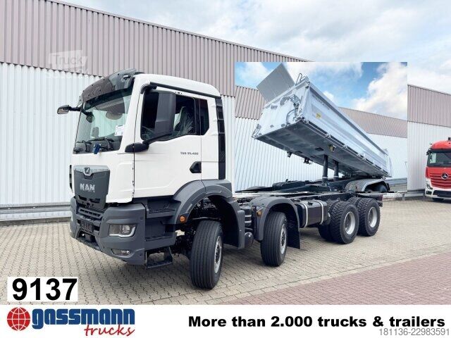 Damperli kamyon MAN TGS 35.480 8x8 BB CH, Hohe Bauart, Nebenantrieb