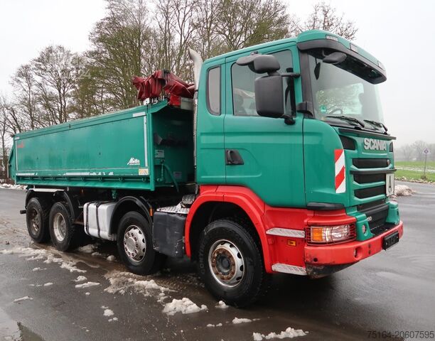 Wywrotka trójstronna Scania G 490 8x4 Bordmatik Thermo