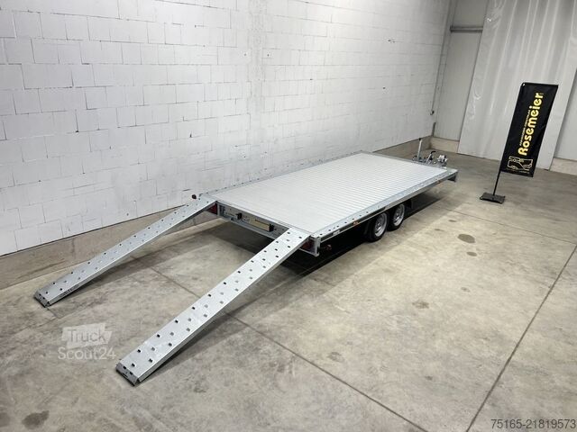 Platformaanhanger en universele transporter Martz GT Plateau 450/2 S 3,5T Alu Plattform/Universalt