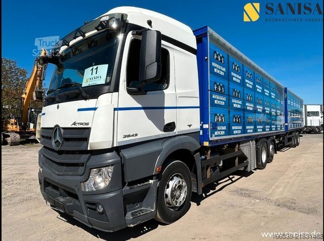 LKW mit Getränkeaufbau MERCEDES-BENZ Actros 2543/LBW/Boese Anhäng./Getränke