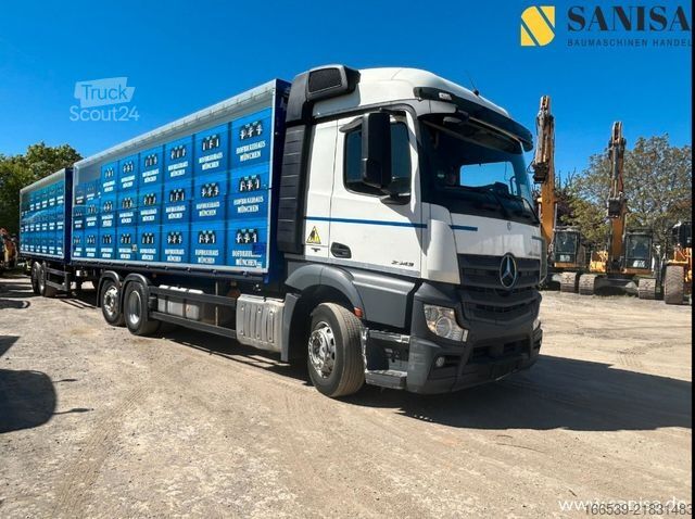 LKW mit Getränkeaufbau MERCEDES-BENZ Actros 2543/LBW/Boese Anhäng./Getränke