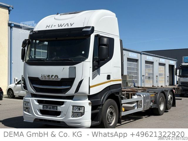 Wissellaadbak vrachtwagen IVECO AS260SY*E6d*Retarder*AHK*Lift*Klima*Kühlbox*TÜV*
