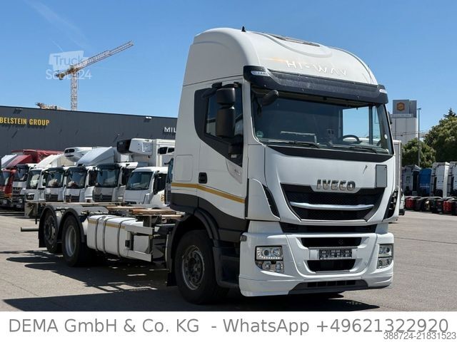 Wissellaadbak vrachtwagen IVECO AS260SY*E6d*Retarder*AHK*Lift*Klima*Kühlbox*TÜV*