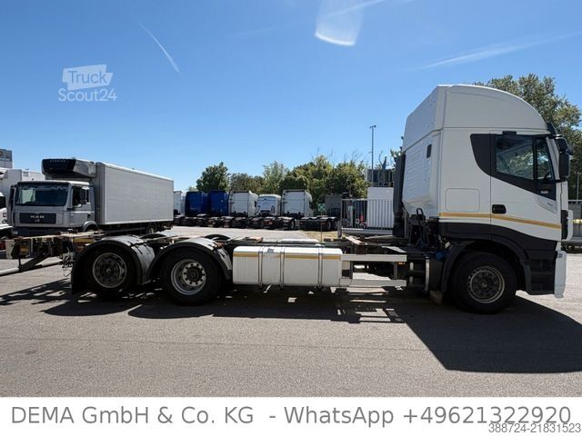 Wissellaadbak vrachtwagen IVECO AS260SY*E6d*Retarder*AHK*Lift*Klima*Kühlbox*TÜV*