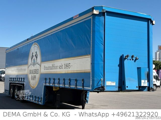 مقطورة نصفية للمشروبات KEMPF SP 35/3*SAF*Schiebeplane*Hubdach*ALU*Tiefbett*