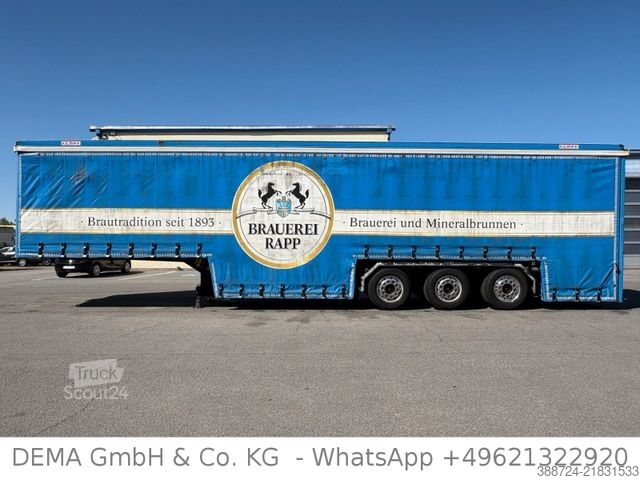 مقطورة نصفية للمشروبات KEMPF SP 35/3*SAF*Schiebeplane*Hubdach*ALU*Tiefbett*
