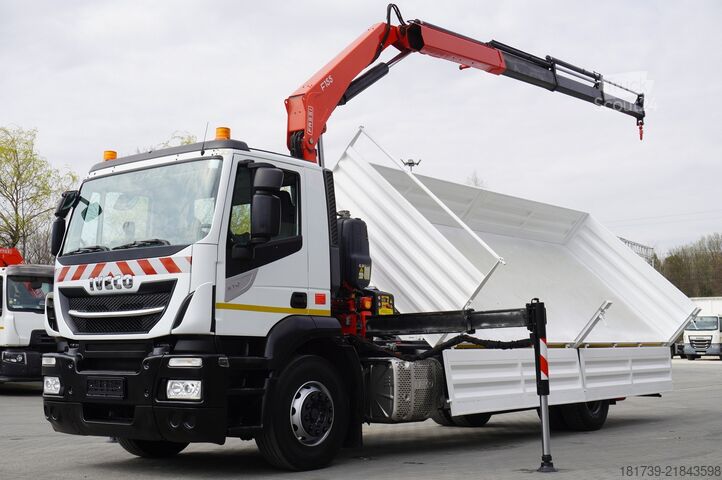 Dviejų pusių savivartis Iveco Stralis 19.310 / 2-side tipper / Fassi