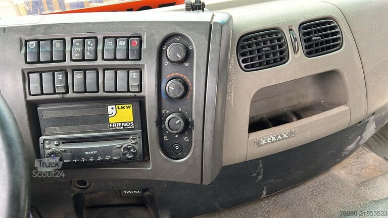 Plattformanhänger Renault Kerax 450 DXI (PALFINGER PK 20002 / REMOTE / 6X...