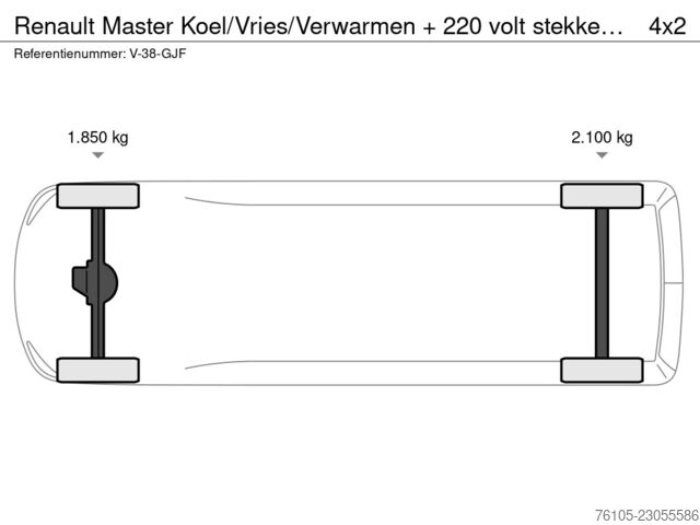  Renault Master Koel/Vries/Verwarmen + 220 volt stekker ...