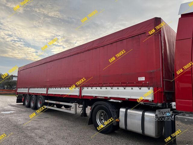 Semi-remorque bâchée Viberti 36S Pritsche + Plane 13.90m