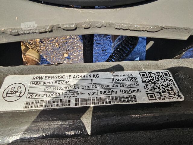 Άξονας BPW HSF 9010 ECO-P | TRAILERAXLE |DRUM. LIKE NEW.
