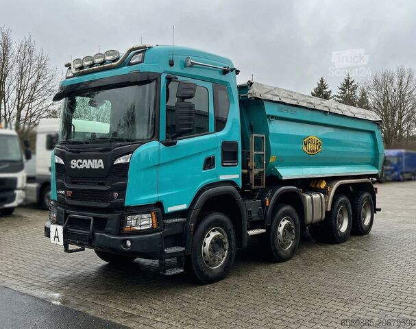 Tovornjak s samooskrbnim vozilom SCANIA G 500 XT 8x6