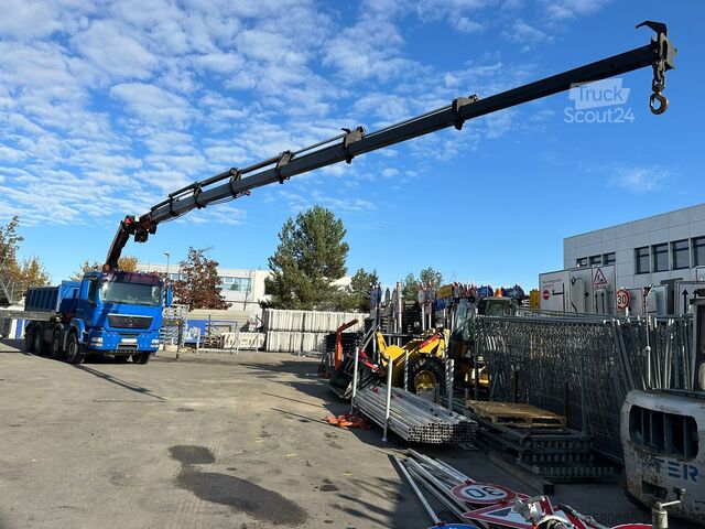 Трехсторонний самосвал MAN TGS 41.400 8X4 BB mit KRAN Palfinger