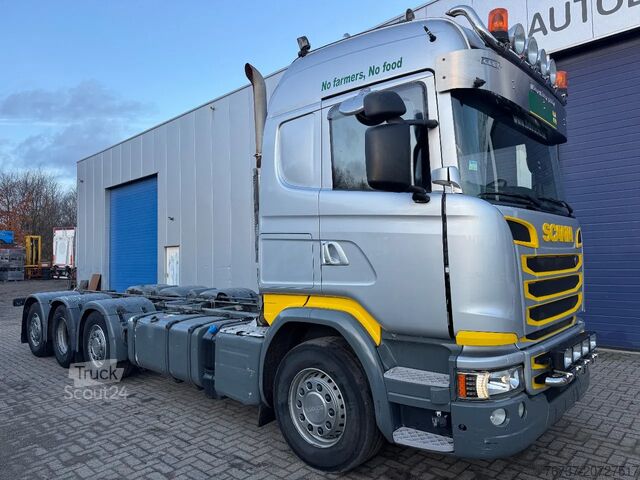 Шаси с кабина Scania G450 **EURO 6-BELGIAN TRUCK-RETARDER-TOPSHAPE**