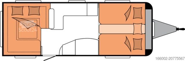 Τροχόσπιτο HOBBY Prestige 620 CL 2.200 kg Auflastung