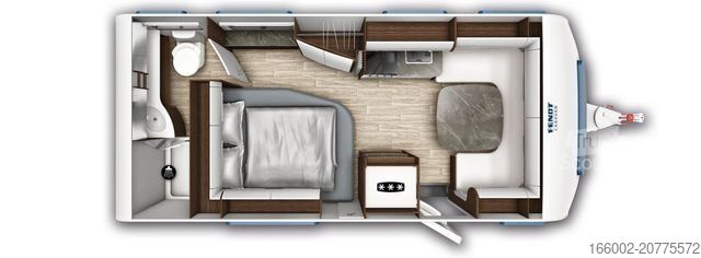 Karavāna FENDT Diamant 560 DW 2.000 kg Auflastung!