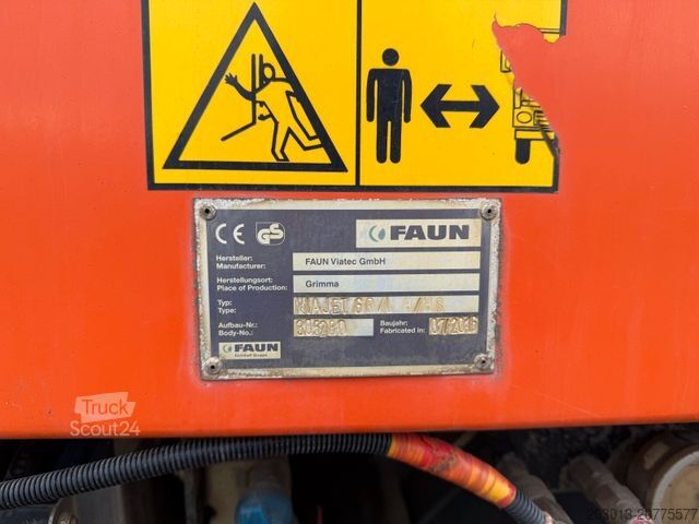 Balayeuse de voirie MAN TGM 18.340 Kehrmaschine FAUN VIAJET 6 HD 200 bar