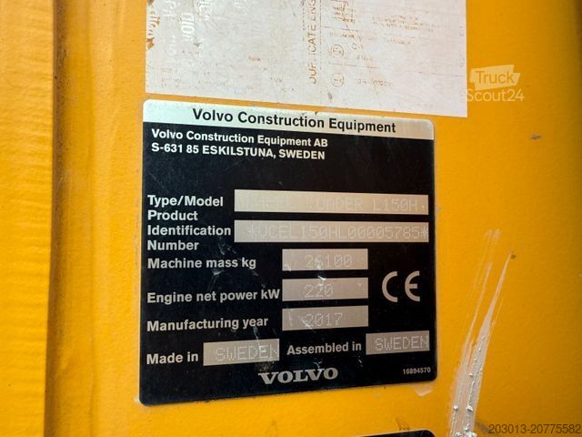 Kolesni nakladalnik VOLVO L150H Radlader *Schnellwech. *Waage *3. Funktion