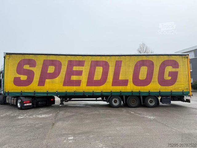 Odprta polprikolica s ponjavo KÖGEL 3 Achs MEGA Staplerhalter Liftachse SAF TÜV2/26