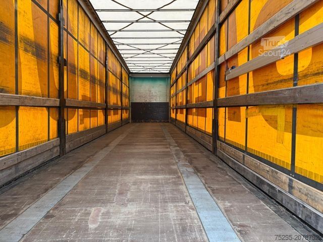 Odprta polprikolica s ponjavo KÖGEL 3 Achs MEGA Staplerhalter Liftachse SAF TÜV2/26