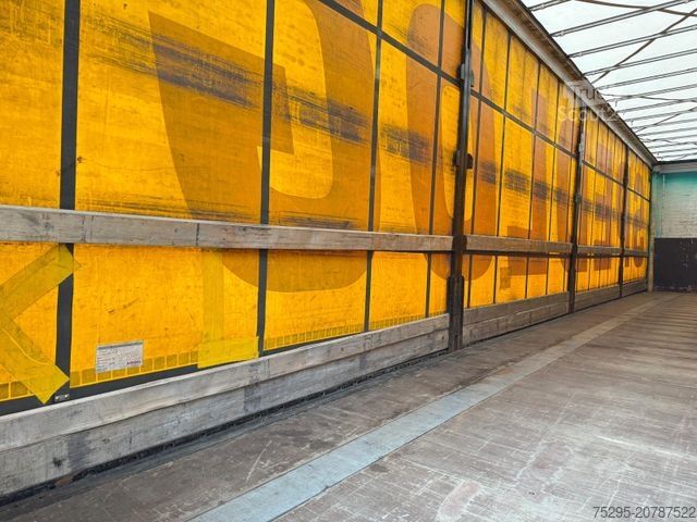 Odprta polprikolica s ponjavo KÖGEL 3 Achs MEGA Staplerhalter Liftachse SAF TÜV2/26