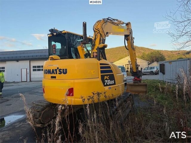  Komatsu PC78US-10 Excavator with tiltrotator, 2 buckets, r