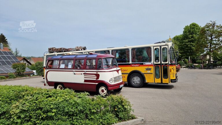 Bussi VOLVO Party Gaudi Bus Ex Schweizer Postbus Lauber Aufb