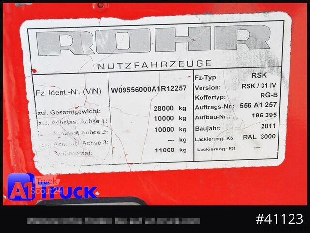 Semiremorcă frigorifică ROHR RZK/31 - Carrier City Kühler 11m,