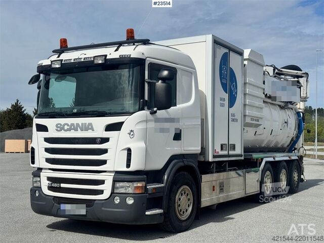 Vehículo de succión Scania G480 8x4 Tridem Vacuum Truck with EUR-MARK Body –