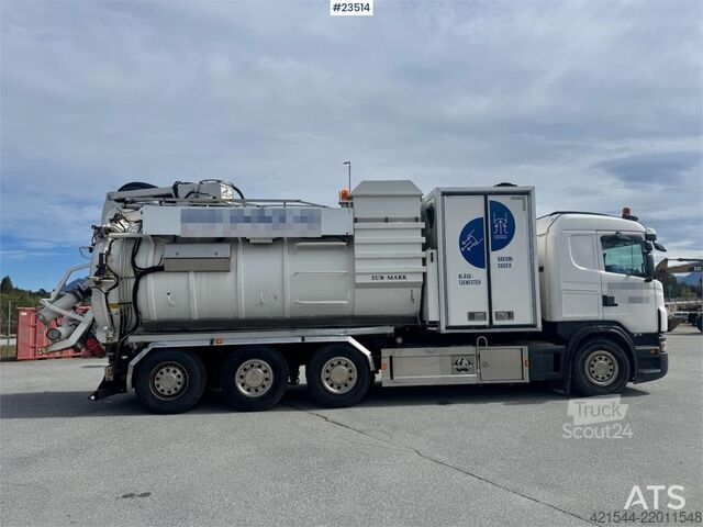 Vehículo de succión Scania G480 8x4 Tridem Vacuum Truck with EUR-MARK Body –