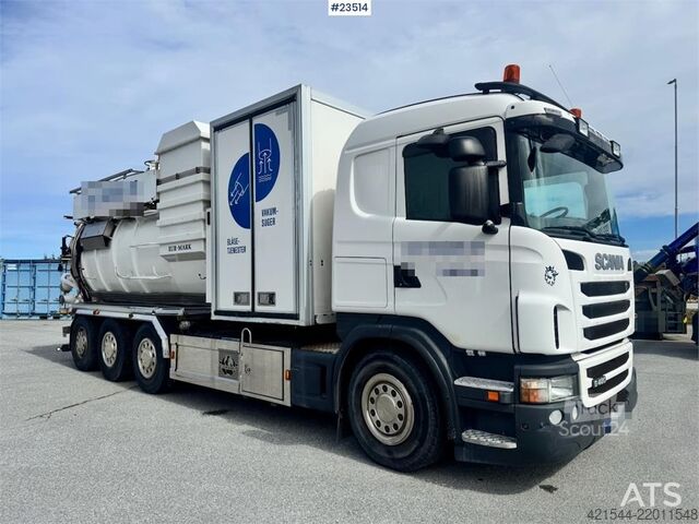 Vehículo de succión Scania G480 8x4 Tridem Vacuum Truck with EUR-MARK Body –