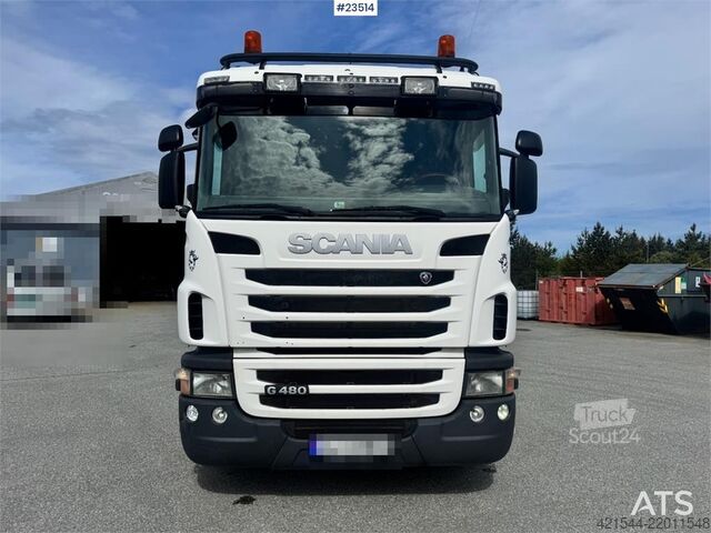 Vehículo de succión Scania G480 8x4 Tridem Vacuum Truck with EUR-MARK Body –