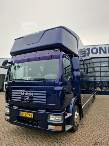 MAN TGM Roelofse 5 at kapasiteli, Anemone kimlik numarası:30, yaşam alanlı at taşıma aracı MAN TGM Roelofsen 5 paards paardenvrachtwagen met l...