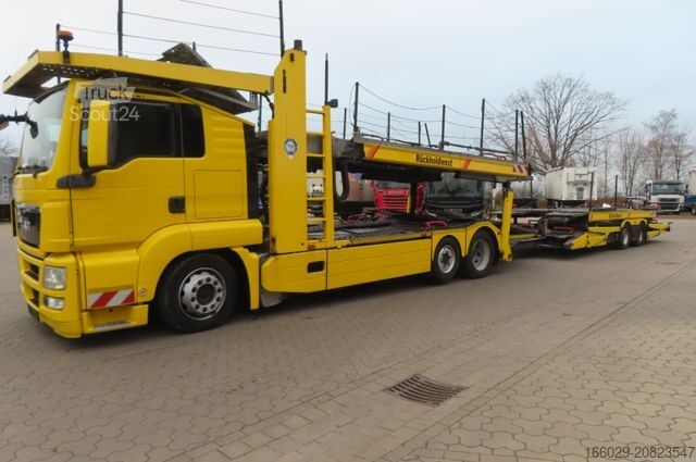 Araba taşıyıcı kamyon MAN TGS 18.400 Autotransporter Komplettgespann