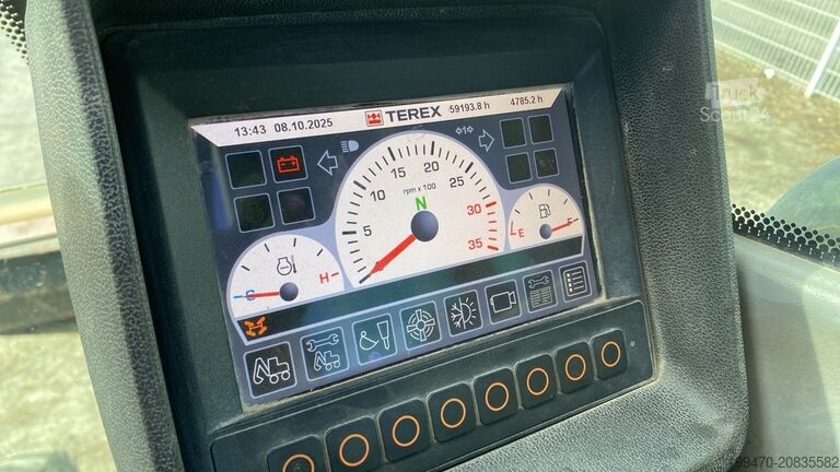 Kolový bagr Terex Tw 85 Schaeff with 3 buckets and forks